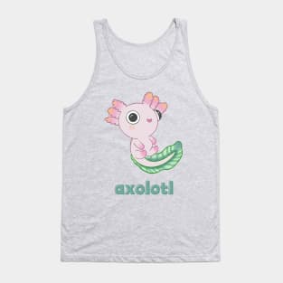 Axolotl with Name Tank Top